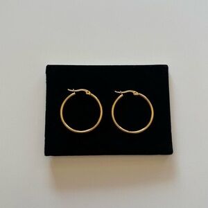 Gold hoop earrings